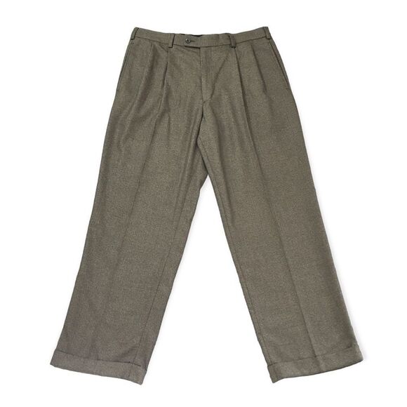 🔃Perry Ellis Men’s Brown Dress Pants - Picture 1 of 7